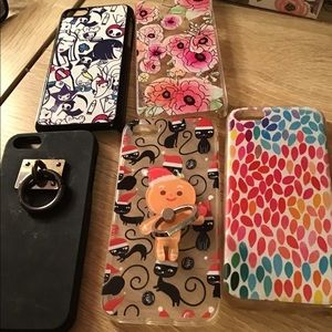 Lot of 5 iPhone 5c cases